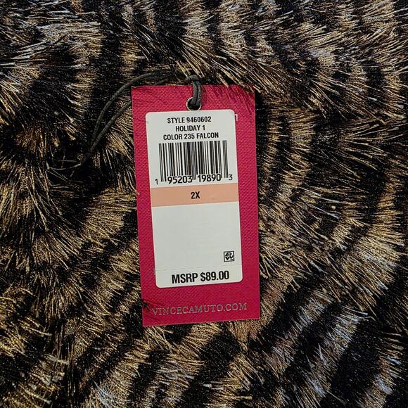 New vince camuto animal print top size 2X - Picture 5 of 5